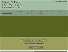 Tablet Screenshot of friedl-holler.at